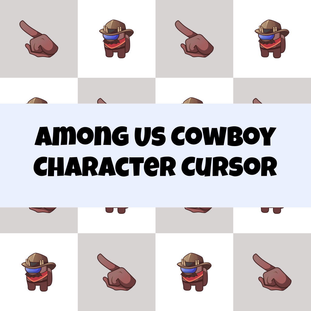 Preview Among Us Cowboy Character cursor custom cursor pack