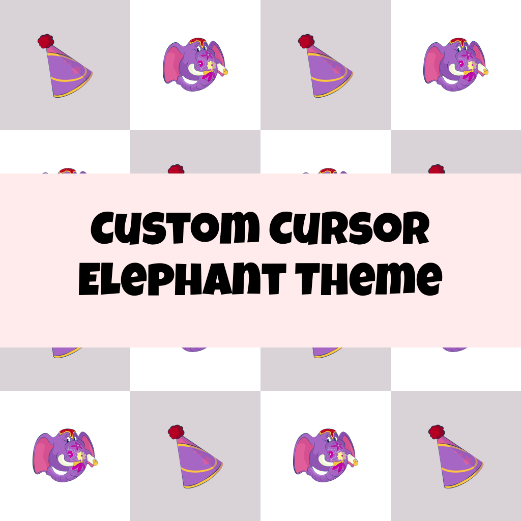 Custom Cursor Elephant Theme